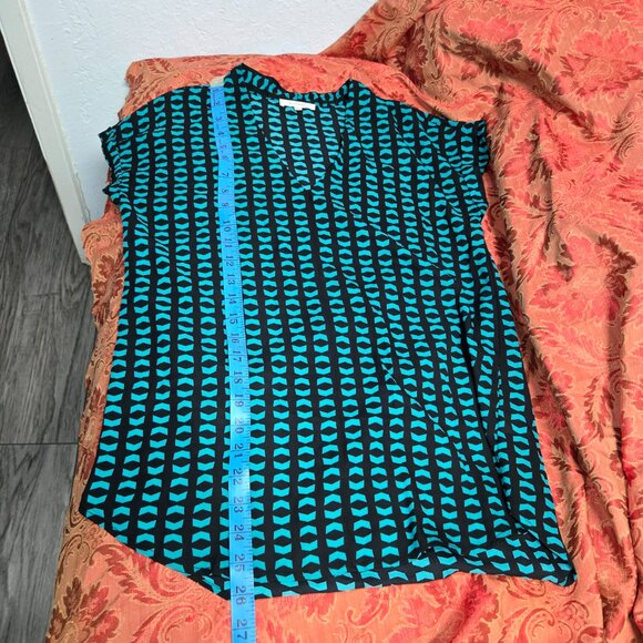 Pleione Teal & Black Blouse SP – Easy, Chic & Versatile - Picture 4 of 7